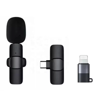 Microphone cravate sans fil portable mini pour iPhone/Android – Idéal pour le streaming en direct et le gaming – Offre spéciale