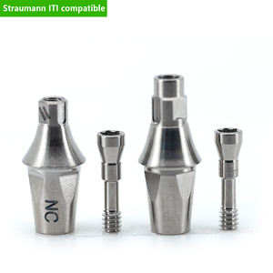 Straumann piliers cimentables avec vis pilier droit d'implant dentaire pour utilisation de perceuse accessoire de transfert approvisionnement d'usine - Product Image 1