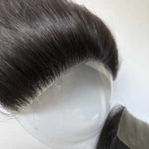 Mái tóc giả tự nhiên bằng tóc người, kiểu mái chéo, dành cho nam và nữ, dài 6 inch, dùng cho phần trán. - Product Image 2