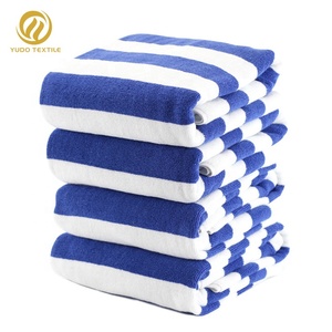 Khăn Tắm Cotton Ai Cập 100% Khăn Tắm Sọc Xanh Và Trắng Khách Sạn Khăn Cỡ Lớn - Product Image 1