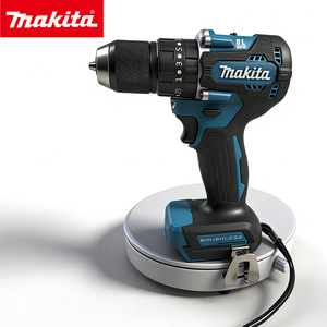 Perceuse sans fil <span class=keywords><strong>Makita</strong></span> BL Motor 18V avec batterie au lithium, mandrin sans clé, pour menuiserie, décoration intérieure, réparation de matériel - Product Image 1