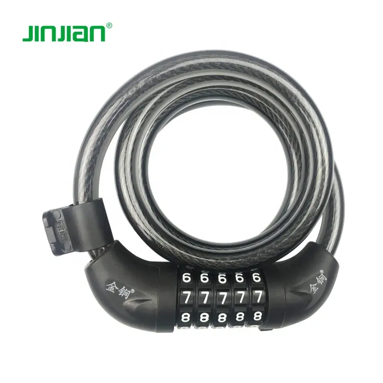 security anti-theft high quality bike cable lock 5 combination ebike cable lock best bike lock for ebike