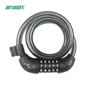 Jinjian elegante procurando segurança anti-roubo bloqueio motocicleta bloqueio bicicleta senha bloqueio do cabo