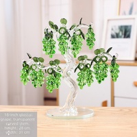 Cadeau d'anniversaire de mariage en cristal en forme de vigne, élégante figurine en cristal pour couple