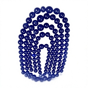 Perles lâches en Tanzanite bleue naturelle, forme ronde lisse, taille facetée, pierres précieuses certifiées par un tiers pour la fabrication de bijoux en gros - Product Image 3