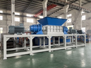 Double Shaft Shredder <b>Machine</b> Pump New 2024 High Safety PLC Controlled Gearbox 75KW Plastic Waste Car <b>Tires</b> Recycling OUSUI Plas - Product Image 1