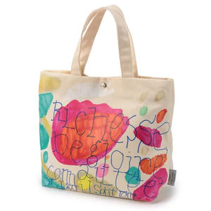 Sac à main grande capacité pour femme, sac à bandoulière zippé, sac en toile à une seule face - Product Image 2