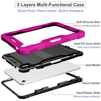 Étui de protection antichoc triple couche avec béquille pour iPad 10e génération 10,9 pouces et iPad A16 11 pouces – Vente en gros