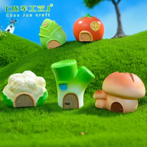 Adorno de micropaisaje de musgo, artículos decorativos pequeños DIY para jardín, Mini adorno vegetal, Material de resina, bolsa ciega, accesorios - Product Image 1