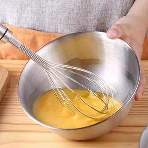 Alta Qualidade Coreano Aço Inoxidável Saladeira Tigela De Mistura De Metal Polido Conjunto para Camping Incluindo Embalagem Da Caixa - Product Image 5