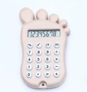 Simpatica calcolatrice per biscotti cartoni animati divertente mini calcolatrice a 8 cifre studente portatile piccola calcolatrice tascabile