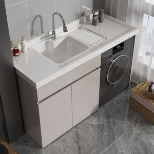 Espejo de baño LED integrado, tambor de lavado, <span class=keywords><strong>lavadora</strong></span>, gabinete, panal, compañero de balcón de <span class=keywords><strong>aluminio</strong></span> para compañero de baño - Product Image 4