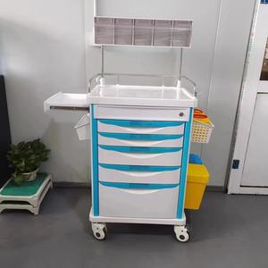 병원 다기능 비상 트롤리 카트 바퀴가 달린 약물 마취 트롤리 - Product Image 3