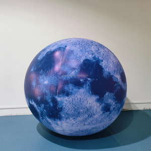Tùy chỉnh chiếu sáng Inflatable mặt trăng khổng lồ Hành Tinh bóng bóng nổi Inflatable <span class=keywords><strong>Moon</strong></span> cho Đảng trang trí - Product Image 2