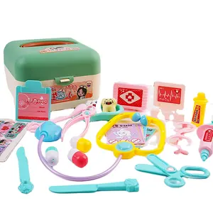 Çocuk ev doktor oyuncak seti bebek tıbbi stetoskop oyuncaklar 30 adet Set doktor oyuncak