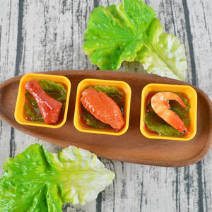 ขา<span class=keywords><strong>ไก่</strong></span>ปีกไก่จำลอง PVC สำหรับตกแต่งชามบาร์บีคิว อุปกรณ์ประกอบฉากถ่ายภาพ ของตกแต่งแสนสนุก ของประดับตกแต่ง รูปแบบผัก - Product Image 3