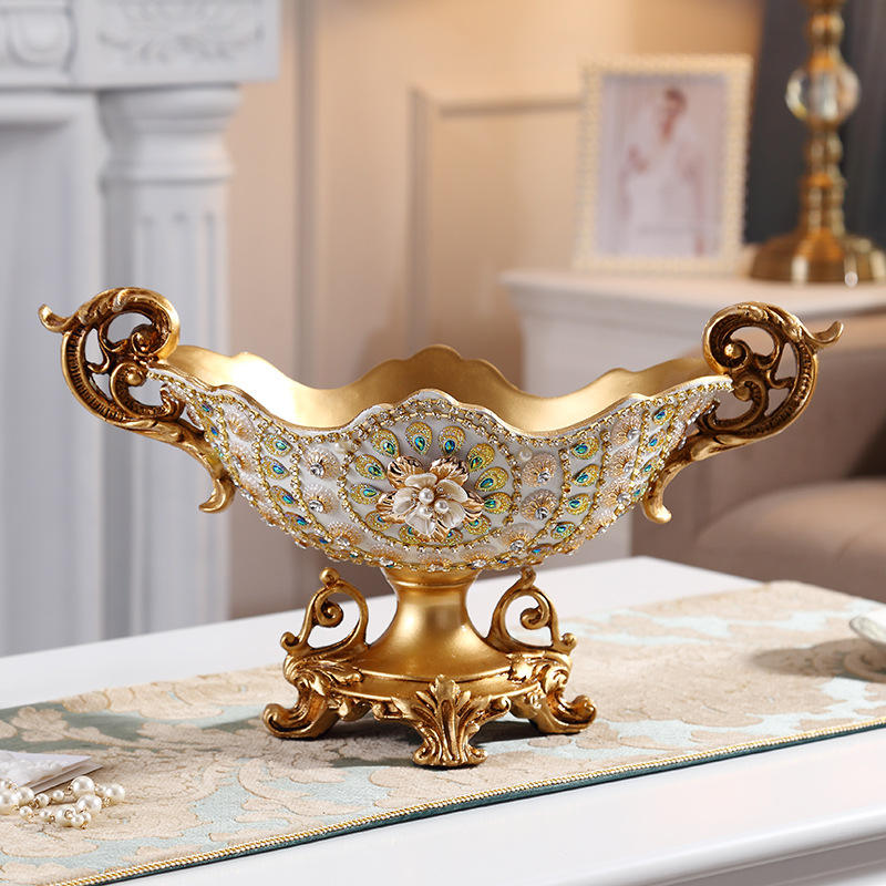 จานผลไม้สองหูแซฟไฟร์หลากสี