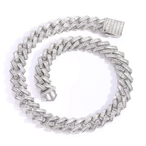 Bracelet élégant à maillons diamantés en argent sterling 925, bijou de créateur de luxe, accessoire de mode étincelant, cadeau remarquable - Product Image 4