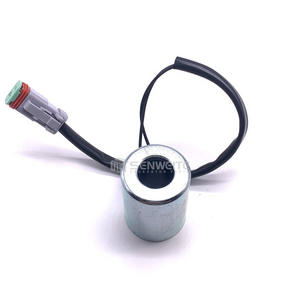 คอยล์โซลินอยด์วาล์ว Senwitt 24V 12V พร้อมสายไฟ สำหรับรถขุด XCMG วาล์วนิรภัยแบบ Pilot Safety Lock สำหรับระบบไฮดรอลิก - Product Image 1
