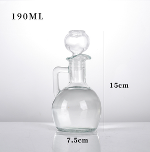 190ml 250ml 350ml 450ml Bouteille en verre extra vierge <span class=keywords><strong>d</strong></span>'huile <span class=keywords><strong>d</strong></span>'olive extra élégante avec poignée et bouteille en verre <span class=keywords><strong>d</strong></span>'huile de cuisson en liège - Product Image 4