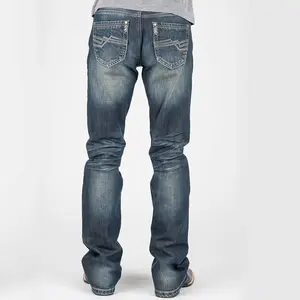 2023 высококачественные мужские мешковатые ботинки вырезанные джинсовые брюки оригинальные мужские джинсы