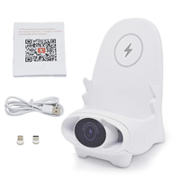 Chargeur sans fil rapide multifonctionnel, support de téléphone magnétique amélioré, mini-chaise avec chargeur sans fil et petite mini-caméra