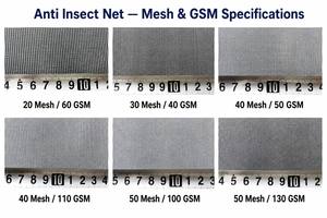 <span class=keywords><strong>Filet</strong></span> <span class=keywords><strong>anti</strong></span>-insectes 50 mailles 130 g/m² 5 m de large pour serre multi-spans, serre en <span class=keywords><strong>filet</strong></span>, culture de concombres, melons et légumes-feuilles - Product Image 3