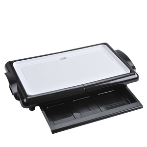 <span class=keywords><strong>Barbecue</strong></span> <span class=keywords><strong>électrique</strong></span> sans fumée multifonction <span class=keywords><strong>portable</strong></span> de table, plaque chauffante <span class=keywords><strong>électrique</strong></span> commerciale noire 120V - Product Image 4