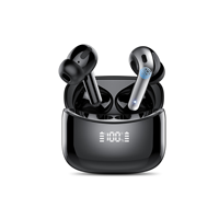 Auriculares Inalámbricos de Lujo con Carcasa de ABS Brillante, Tipo C, Carga Rápida, Auriculares Inalámbricos para Juegos, Accesorios para Auriculares