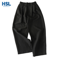 Pantalon coréen pour homme, coupe droite et ample, tissu doux et respirant, idéal pour la mode urbaine quotidienne et les tenues assorties.