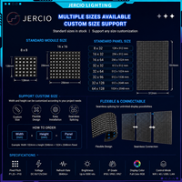 Panel de Matriz de Píxeles LED Flexible WS2812B 8x8, 64 Píxeles 5050 RGB, Pantalla LED Suave, DC5V, para Proyectos DIY con Arduino, Letreros Programables