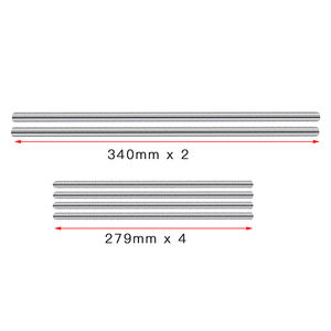 <span class=keywords><strong>Prusa</strong></span> <span class=keywords><strong>mini</strong></span> endurecido suave barras Kit 6pcs 3D impresora suave barra paquete <span class=keywords><strong>Prusa</strong></span> mm 8mm 10mm lineal del eje óptico chapado en cromo - Product Image 1