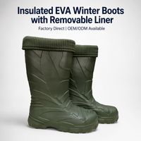 Bottes de pêche imperméables à doublure en feutre amovible, bottes en caoutchouc hautes jusqu'au genou pour hommes, antidérapantes, pour travaux aquacoles