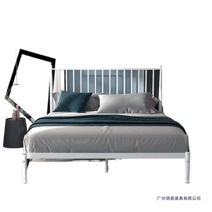 Cho zinus Justin thiết kế hiện đại giường đôi khung 190x135 cm 35 cm chiều cao thép thanh dễ dàng lắp ráp màu đen kim loại đầu giường giường - Product Image 1