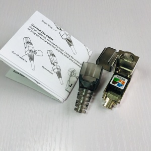Venta directa de fábrica de Cat6A RJ45 conector Toolless de la Asamblea para la instalación de Cable de red herramienta gratuita con alivio de tensión - Product Image 4