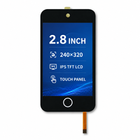 Módulo de Pantalla Táctil LCD TFT OEM de 2.8 Pulgadas, 240x320 IPS, para Electrodomésticos Inteligentes, 230cd/m de Brillo, Panel con Teclas Táctiles