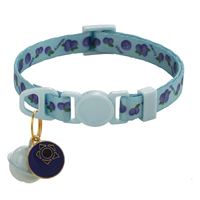 Zachte comfortabele geprinte fruitpatroon cartoon schattige katten- & hondenhalsband van PP materiaal met veiligheidsgesp & belletjes, bulk aanpasbaar
