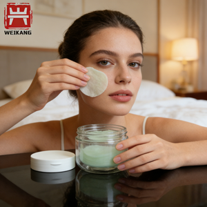 Boîte à cotons double couche en plastique transparent, organiseur de maquillage anti-poussière, étui de rangement cosmétique pour usage cosmétique, logo personnalisé - Product Image 5