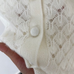 Pull en tricot personnalisé à manches longues, col rond, design ajouré, <span class=keywords><strong>cardigan</strong></span> en tricot pour femmes - Product Image 5