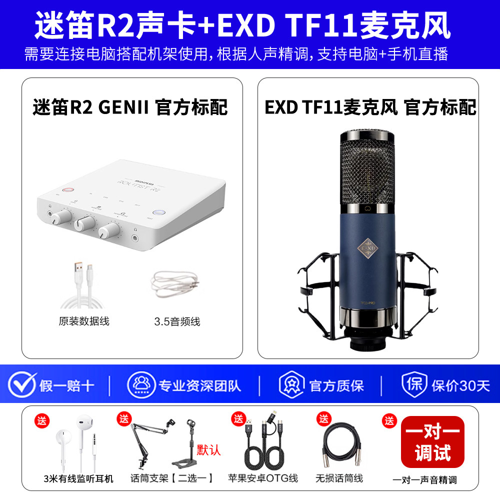 ensemble de microphones midi r2+exd tf11