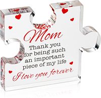 Inspiration Acrylique Puzzle Plaque Cadeau D'appréciation pour Maman Tante Sœur pour Mariages Noël Bureau Décor Saint Valentin Anniversaire