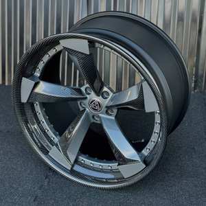 Nouvelles jantes forgées XINLAI personnalisées en alliage, à 5 branches, concaves profondes, coupe diamant, 18-22 pouces, 5x112/114.3, ET 20mm pour voitures Audi - Product Image 3