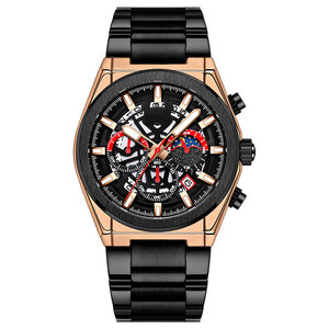Montres étanches pour hommes <span class=keywords><strong>Montre</strong></span> à quartz en acier inoxydable <span class=keywords><strong>Montre</strong></span>-<span class=keywords><strong>bracelet</strong></span> classique résistante à l'eau pour <span class=keywords><strong>homme</strong></span> - Product Image 3