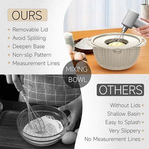 4-1 <b>Colander</b> with Bowl Set <b>Colander</b> with Measuring Spoons Fruit <b>Strainer</b> Bowl Rotatable Kitchen <b>Colander</b> <b>Strainer</b> Bowl - Product Image 5