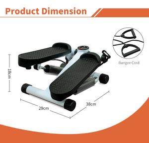 Mini Stepper <span class=keywords><strong>Elliptique</strong></span> de Fitness avec Bandes de Résistance en Acier, Machine d'Exercice pour Compteur de Calories, Idéal pour la Maison, le Bureau et la Salle de Sport - Product Image 4