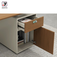 Bureau de direction minimaliste moderne à panneau en bois extensible 1.6m 1.4m pour patron directeur gestionnaire