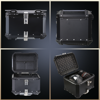 Bagages de queue de moto en aluminium étanche universel 45L avec kit de rénovation à dégagement rapide pour la plupart des motos