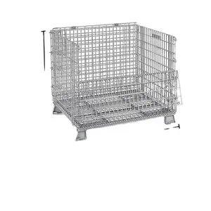 China Factory Price Galvanized Metal Basket Storage Cage Boxes