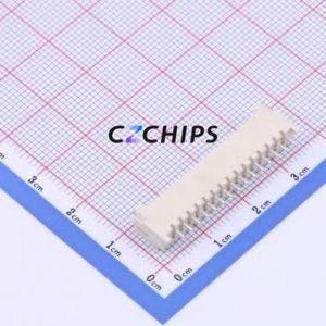 HC-HY-15AWT Wire-to-Board Pin Header SMD,P=2mm,Horizontal Mount Connector 1x15P 2mm Horizontal Mount HY - Product Image 2