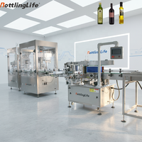 Machine de remplissage et de bouchage haute performance pour vodka et vinaigre, machine automatique de remplissage et de bouchage de bouteilles d'eau et d'huile de 500 ml